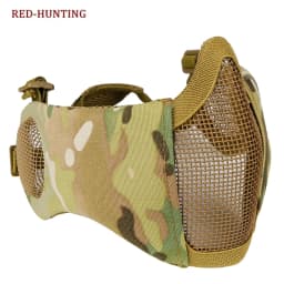 Outdoor Sport Tactical Mask Protective Strike Metal Mesh Airsoft Paintball Metal Mask Half Face Tactical CS Mask