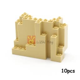 2-10pcs MOC Bricks 6082 Rock Panel 4x10x6 Rectangular DIY Building Blocks Kid Toys Compatible with All Brands City Street View