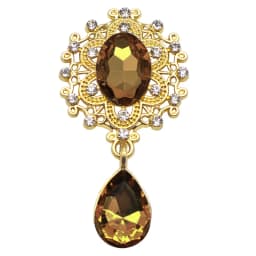 Charm Flower Brooch 10pc 25*45MM Crystal Gold Flat Back 2019 Wedding Wine Glass Ornament Decoraation Crafts Scrapbooking