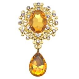 Charm Flower Brooch 10pc 25*45MM Crystal Gold Flat Back 2019 Wedding Wine Glass Ornament Decoraation Crafts Scrapbooking