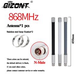 868MHz Fiberglass Antenna Outdoor OMNI Antenna 868 MHz Helium Bobcat Miner Hotspot Antennas for Meshtastic Lorawan Long Range N