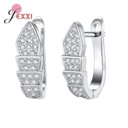 Korean Style Various Models Crystal Earring Findings Genuine 925 Sterling Silver Earring Findings Jewelry Accessories For DIY
