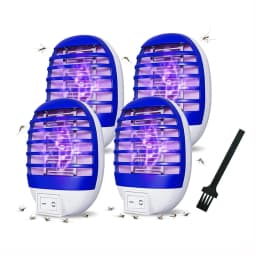 2Pcs LED Socket Mosquito Killer Lamp US/EU Plug Electric Mosquito Fly Bug Insect Trap Killer Night Lamp