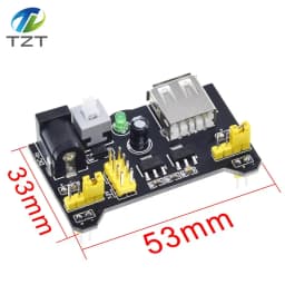 3.3V/5V MB102 Breadboard power module+ 400 points Solderless Prototype Bread board kit +65 Flexible jumper wires for arduino