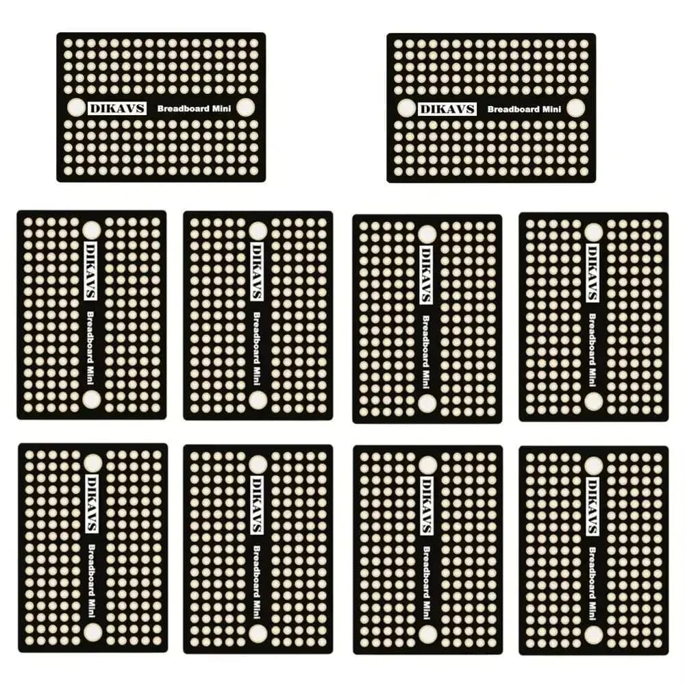 Solder-able 170 Points Breadboard Mini Prototype Pcb Board for Arduino DIY Project (Pack of 10)