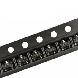(100pcs) TL431 SOT-23 SMD Voltage Regulator IC 0.5% (Marking 431)