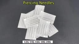 12G 14G 16G 18G 20G 5/10/30/50pcs Piercing Needles Disposable Body Piercing Needles Ear Nose Navel Nipple Piercing Piercing Kits