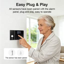 PGST WiFi 4G 2G GSM Home Alarm System Works with Tuya Smart Life Security Protection Alarm Security System Motion Door Sensor