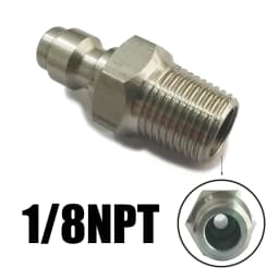 HPA High Pressure Air 8mm Quick Disconnect Male Female Adapter, Fill Nipple 1/8NPT 1/8BSPP M10*1 M8*1 Stainless Steel