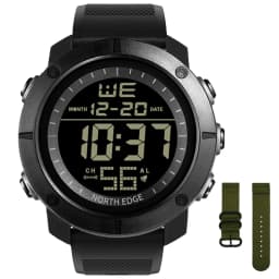 NORTH EDGE Mens Digital Watches Army Military World Time Alarm Sport Stopwatch For Male Waterproof 50M Wristwatch 2022 Relogios