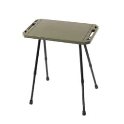 Folding Camping Table with Carry Bag, Height Adjustable Lightweight Desk, Two-Sides Hanging Cookware Table for Hiking, Picnic