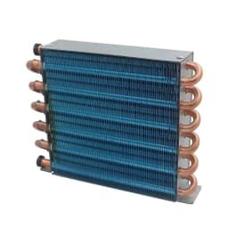 Small Shell Condenser Radiator Refrigerator Freezer Air-cooled Water-cooled Aluminum Fin and Copper Tube Heat Exchanger with Fan