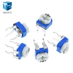 10pcs Rm065 Rm-065 100 200 500 1k 2k 5k 10k 20k 50k 100k 200k 500k 1m Ohm Trimpot Trimmer Potentiometer Variable Resistor