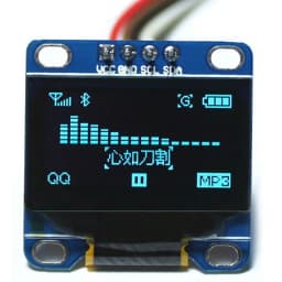 0.96 Inch OLED Display Module SSD1306 I2C IIC SPI Serial 128X64 LCD 4 Pin YellowBlue WhiteBlue for Arduino(Pin Headers Soldered)