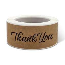120Pcs Rectangle Thank You For Your Order Sticker for Packaging Stationery Stickers Roll Black Pink Transparent Thank You Labels