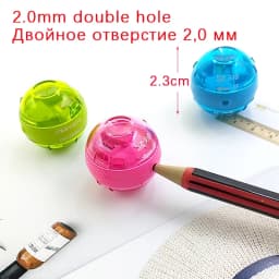 Mini Pencil Sharpener for 2.0mm Mechanical Pencil Thick Pencil Lead Sharpener External Storage for Easy Student Stationery Tools