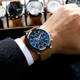 POEDAGAR Luxury Trendy Man Watch Date Waterproof Luminous Chronograph Men Watch Sports Male Stylish Leather Men's Quartz Watches