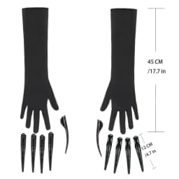 Scary Long Nails Gloves Cosplay Party Costume Accessories Halloween Party Gloves Roleplay Finger Nails Gloves F3MD