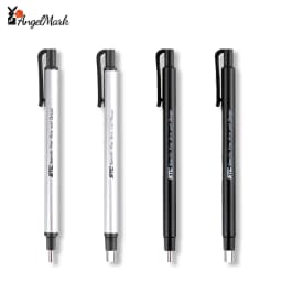 AngelMark Eraser Retractable Automatic Pencil Rubber High Precision Pencil Eraser Correction Tools School Office Stationery