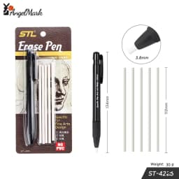AngelMark Eraser Retractable Automatic Pencil Rubber High Precision Pencil Eraser Correction Tools School Office Stationery