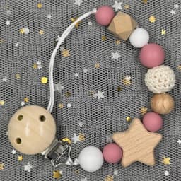 Custom Name Wood Personalized Baby Pacifier Chain Clip Silicone Bead Dummy Nipple Holder With Name Teether Pendant Newborn Gift