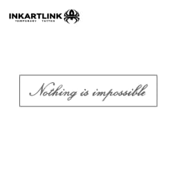 Nothing Is Impossible Temporary Tattoo,Lasts To 15 Days New Technology Magic Waterproof Semi Permanent Sticker