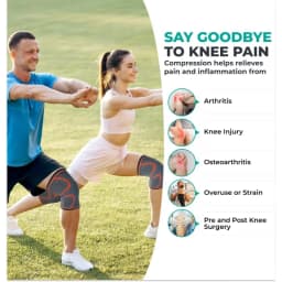Knee Brace Knee Compression Sleeve for Knee Pain Running Weightlifting Knee Sleeves Support Breathable for Arthritis Sports Gym