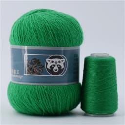 Fur Mink Yarn for Knitting 2-Ply Worsted Fluffy Yarn for Crocheting Needlework 1 Skein 340 M 50+20g