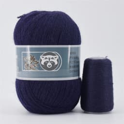 Fur Mink Yarn for Knitting 2-Ply Worsted Fluffy Yarn for Crocheting Needlework 1 Skein 340 M 50+20g