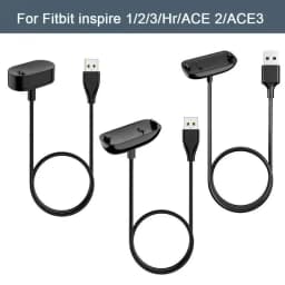 100cm USB Charger For Fitbit Inspire/Inspire 2/Inspire 3 Charging Cable Cord Clip Dock For Fitbit Inspire HR/ACE 2/ACE 3 Charger