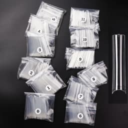 3XL Long Coffin/Square Acrylic False Nail Tip Half Cover C Curved Straight Nail Tips Manicure Nail Art Decoration ToolFake Nails