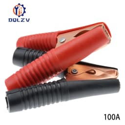 2PCS 30A 50A 100A Red+Black Crocodile Car Caravan Van Battery Test Lead Clips Best Promotion Alligator Clips Connector Plug