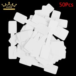50/100Pcs Quadrate Blank Price Tags Necklace Ring Labels Paper Stickers Paper Jewelry Display Card Labels Hangtag
