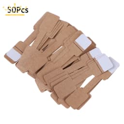 50/100Pcs Quadrate Blank Price Tags Necklace Ring Labels Paper Stickers Paper Jewelry Display Card Labels Hangtag