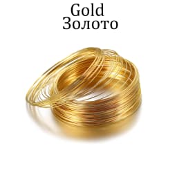 100 Loops/lot 0.6mm Memory Steel Wire For DIY Beading Bracelets Earrings Jewelry Making Finding Accessories Supplies