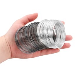 100 Loops/lot 0.6mm Memory Steel Wire For DIY Beading Bracelets Earrings Jewelry Making Finding Accessories Supplies