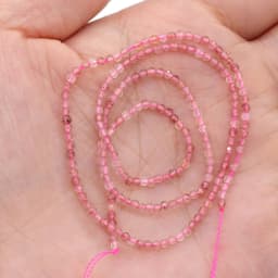 2 3mm Natural Faceted Red Garnet Stone Fine Gemstones Loose Beads DIY Accessories for Jewelry Necklace Bracelet Making 38cm