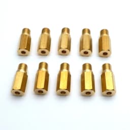 Pack of 10 Pieces Main Jet For Keihin FCR OKO KOSO PE PWK Carburetor Hexagon Motorcycle Main Injector Nozzle