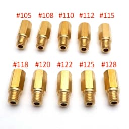 Pack of 10 Pieces Main Jet For Keihin FCR OKO KOSO PE PWK Carburetor Hexagon Motorcycle Main Injector Nozzle
