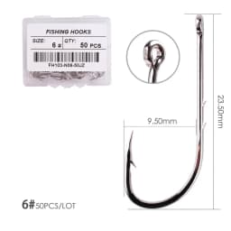 50/20pcs Barbed Fishing Hooks Sea Worm Carp Single Circle Hook Set Fly Fishing Accessories Tackle Carbon Steel Fishhook