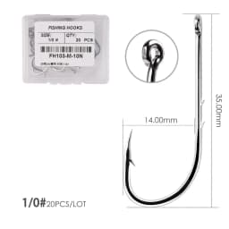 50/20pcs Barbed Fishing Hooks Sea Worm Carp Single Circle Hook Set Fly Fishing Accessories Tackle Carbon Steel Fishhook