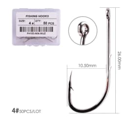 50/20pcs Barbed Fishing Hooks Sea Worm Carp Single Circle Hook Set Fly Fishing Accessories Tackle Carbon Steel Fishhook