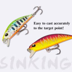 TSURINOYA Sinking Minnow Mini Hard Lure DW63 50S 50mm 5g Artificial Fishing Lure Wobblers Crankbait Trout Bait