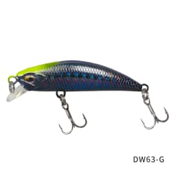 TSURINOYA Sinking Minnow Mini Hard Lure DW63 50S 50mm 5g Artificial Fishing Lure Wobblers Crankbait Trout Bait