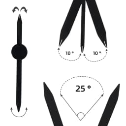1pc Silver/Gold/Black Microblading Balance Compass Ruler Tattoo Positioning Ruler Eyebrow Design Golden Ratio Ruler Tattoo Tool