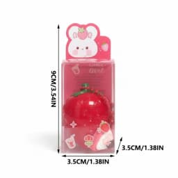 Random Shipping 1PC Strawberry Lip Gloss Lipstick, Christmas Holiday Gift, Moisturizing Anti Crack Long Lasting Lip Balm
