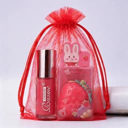 Random Shipping 1PC Strawberry Lip Gloss Lipstick, Christmas Holiday Gift, Moisturizing Anti Crack Long Lasting Lip Balm