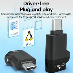 Type-C 3.0 Mini TF Card Reader External Storage Memory Card Adapter For iPhone 17 16 Laptop MacBook USB C 3.0 2.0 TF Cardreader