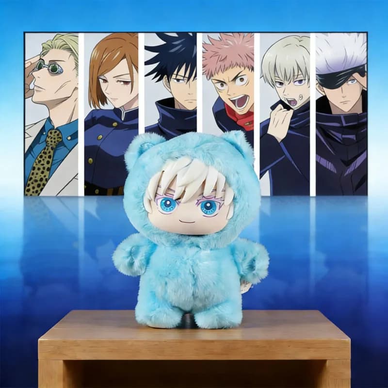 BANDAI Jujutsu Kaisen Battle V2 Cat Paradise Party Series Blind Box Cute Plush Doll Pendant Anime Periphery Surprise Gift
