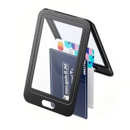 1PCS Plastic Badge Employee Badge Holder Double Sided Transparent Retractable Card Holder Office Staff Badge Holder